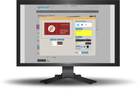 Custom Business Card Design for OpenCart - 9