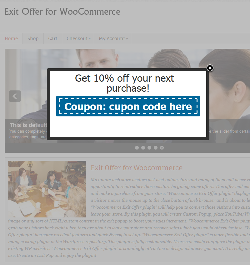 Exit Offer for Woocommerce - 8